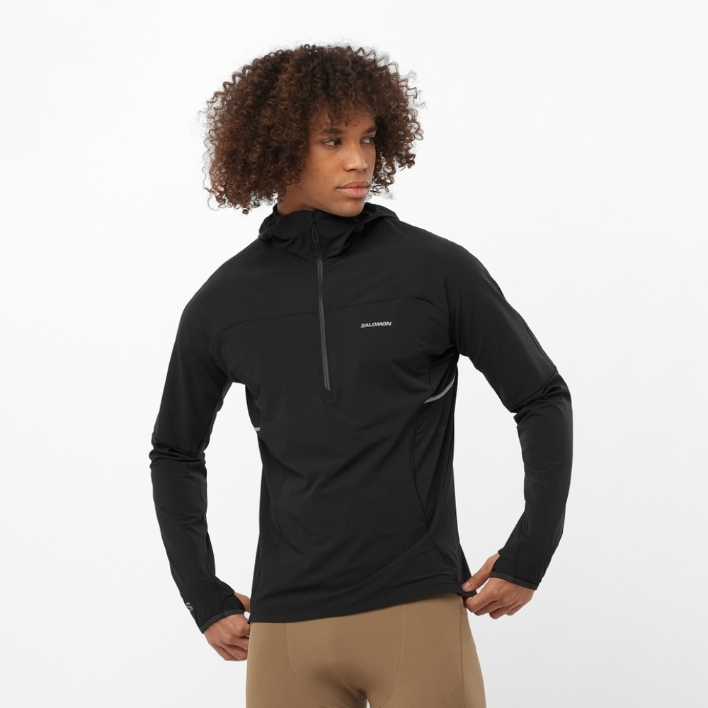 NWT Salomon Sense Aero Hybrid Performance 1/4 Zip Jacket Men’s Size S LC2290600